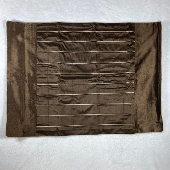 Hotel Collection Strata Standard Pillowsham Constructed Polyester Dk Brown - Picture 2 of 8